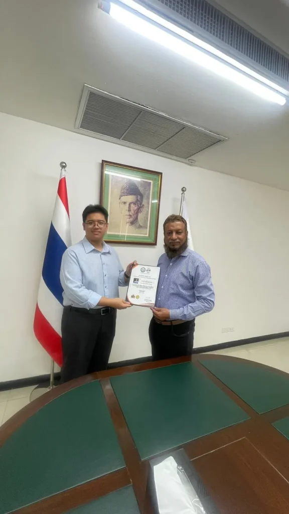 Meeting with Secretary to High Commissioner of Pakistan in Thailand