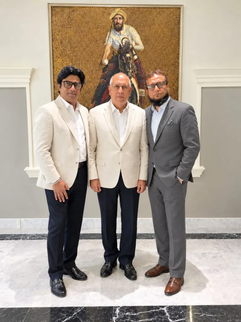 Successful business meeting at Marriott Karachi with Mr. Arshad Siddiqui, President PPF UK Chapter